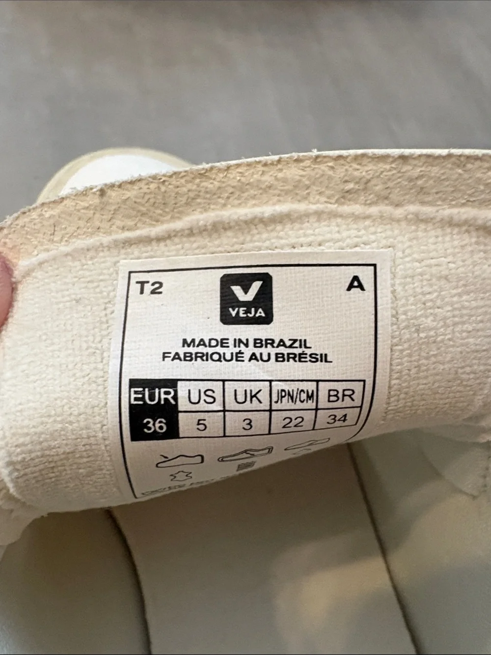 Veja White Leather Triple Strap Recife